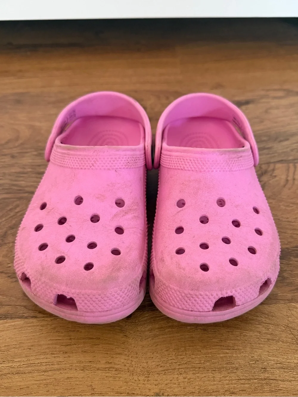 CROCS Kids Pink Classic Clog - Size 1